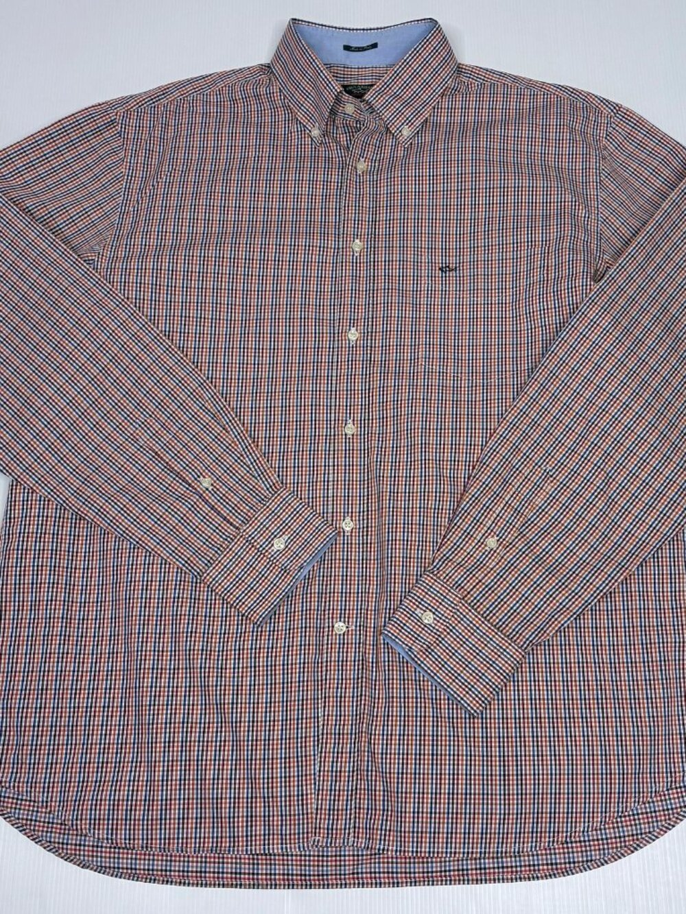 PAUL & SHARK men's long-sleeved plaid shirt XL